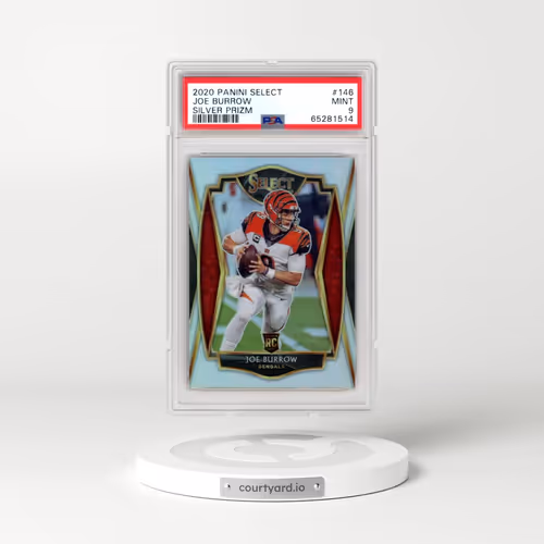 2020 Panini Select #146 Joe Burrow - Silver Prizm (PSA 9 MINT)