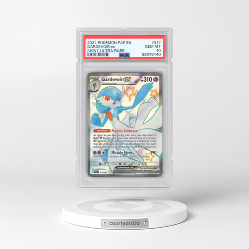 2024 Pokémon Paf EN-Paldean Fates #217 Gardevoir EX - Holo Shiny Ultra Rare (PSA 10 GEM MINT)