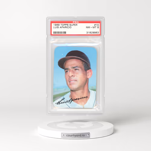 1969 Topps Super #10 Luis Aparicio (PSA 8 NM-MT)
