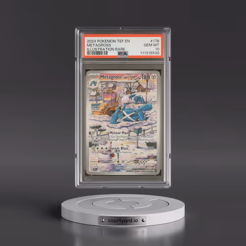 2024 Pokémon Tef EN-Temporal Forces #178 Metagross - Illustration Rare (PSA 10 GEM MINT)