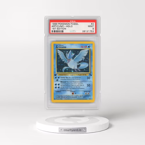 1999 Pokémon Fossil #2 Articuno - 1st Edition Holo (PSA 9 MINT)