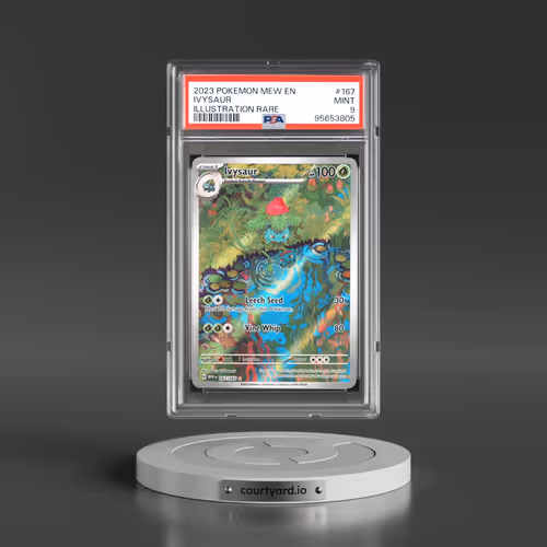 2023 Pokémon Mew EN-151 #167 Ivysaur - Illustration Rare (PSA 9 MINT)