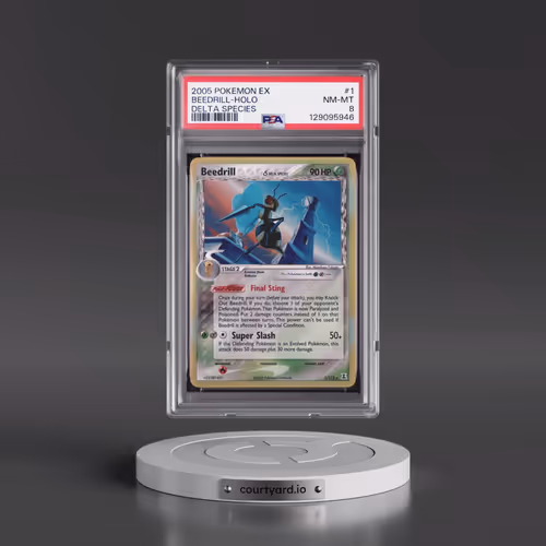 2005 Pokémon EX Delta Species #1 Beedrill - Holo (PSA 8 NM-MT)