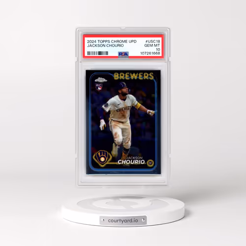2024 Topps Chrome Update #USC18 Jackson Chourio (PSA 10 GEM MINT)