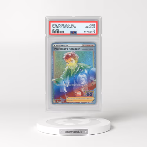 2022 Pokémon Go #084 Professor's Research - Full Art Secret (PSA 10 GEM MINT)