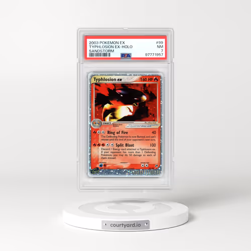 2003 Pokémon EX Sandstorm #99 Typhlosion EX - Holo Holo (PSA 7 NM)