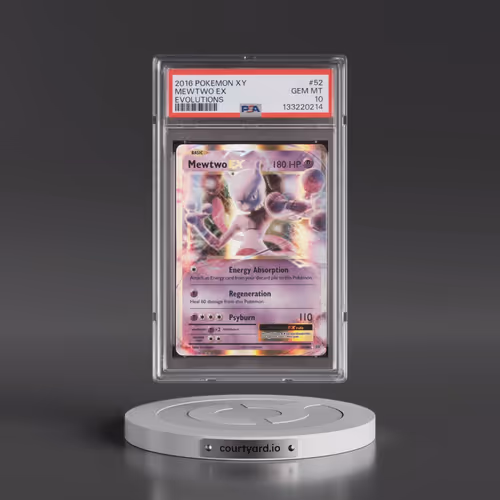 2016 Pokémon XY Evolutions #52 Mewtwo EX - Holo (PSA 10 GEM MINT)