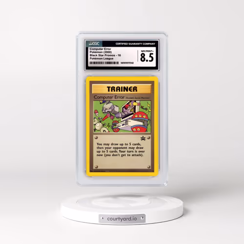 1999 Black Star Promos #16 Computer Error - Pokémon League (CGC 8.5 NM-MT+)