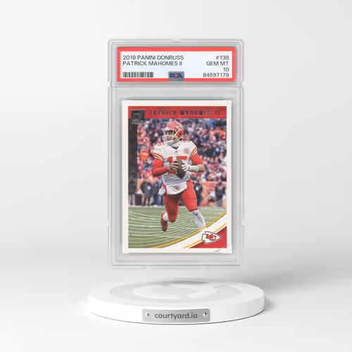 2018 Panini Donruss #138 Patrick Mahomes II (PSA 10 GEM MINT)