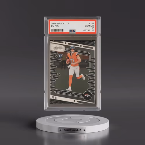 2024 Panini Absolute #112 Bo Nix (PSA 10 GEM MINT)