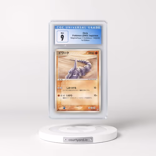 2003 Magma VS Aqua: 2 Ambitions #049/080 Onix - 1st Edition (CGC 9 MINT)