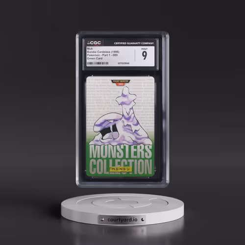 1996 (Monsters Collection) Part 1 #089 Muk - Green Card (CGC 9 MINT)