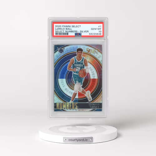 2020 Panini Select Select Numbers #1 LaMelo Ball - Silver (PSA 10 GEM MINT)