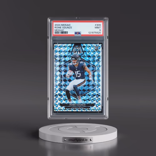 2024 Panini Mosaic #309 Rome Odunze - Mosaic (PSA 9 MINT)