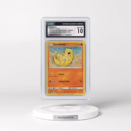 2023 Trading Card Game Classic - CLV, CLC, CLB #008/034 Sandshrew - Venusaur & Lugia ex Deck - CLV Holo (CGC 10 GEM MINT)