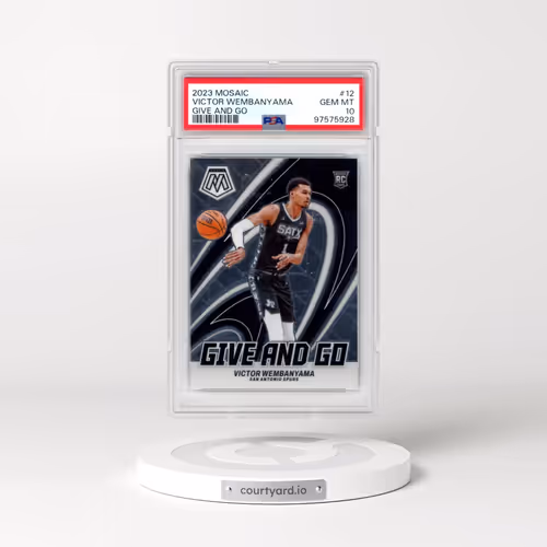 2023 Panini Mosaic Give and Go #12 Victor Wembanyama (PSA 10 GEM MINT)