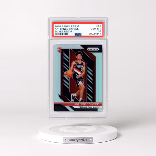 2018 Panini Prizm #61 Anfernee Simons - Silver Prizm (PSA 10 GEM MINT)