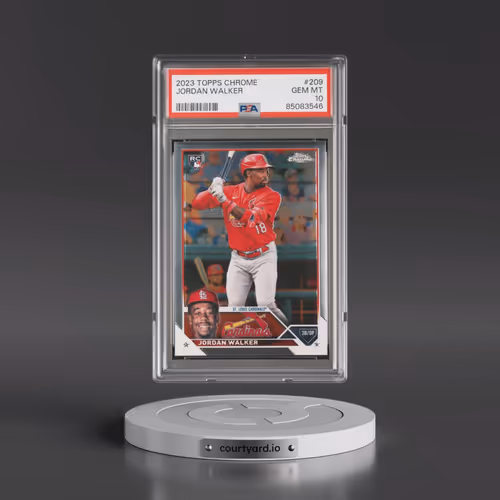 2023 Topps Chrome #209 Jordan Walker (PSA 10 GEM MINT)