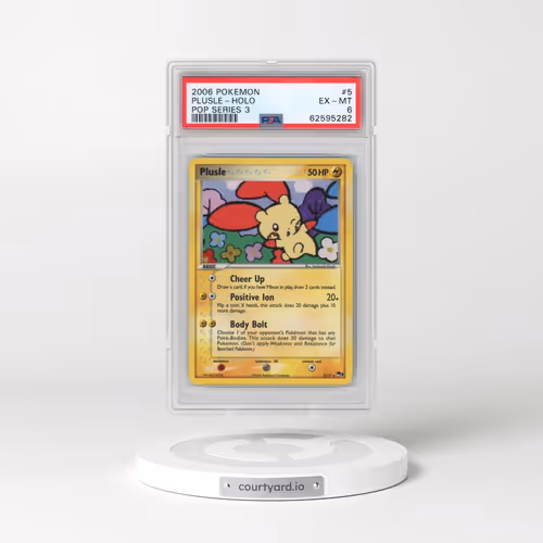 2006 Pokémon Pop Series 3 #5 Plusle - Holo (PSA 6 EX-MT)