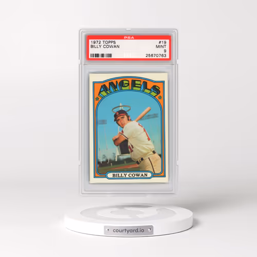 1972 Topps #19 Billy Cowan (PSA 9 MINT)