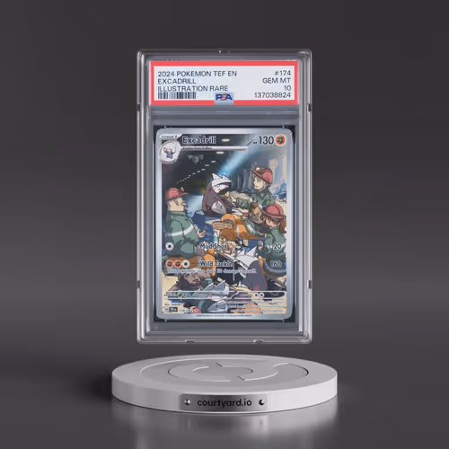 2024 Pokémon Tef EN-Temporal Forces #174 Excadrill - Illustration Rare (PSA 10 GEM MINT)