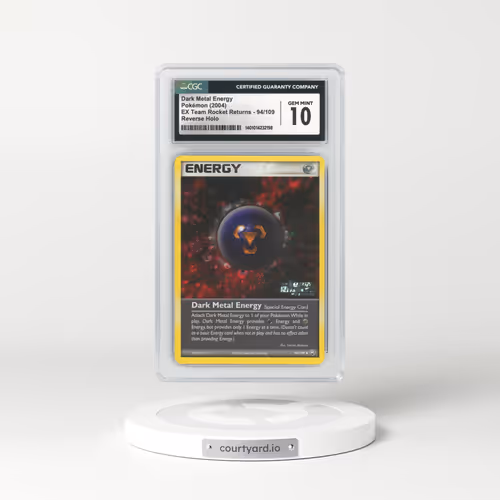 2004 EX Team Rocket Returns #94 Dark Metal Energy - Holo (CGC 10 GEM MINT)