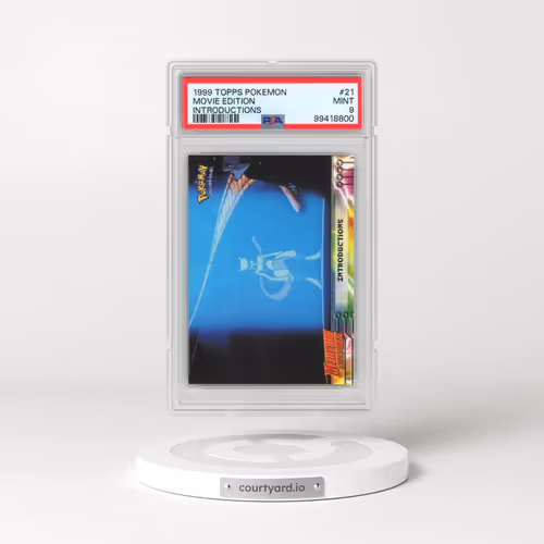 1999 Topps Pokémon the Movie Edt #21 Movie Edition - Introductions (PSA 9 MINT)