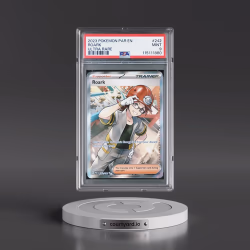 2023 Pokémon Par EN-Paradox Rift #242 Roark - Ultra Rare (PSA 9 MINT)