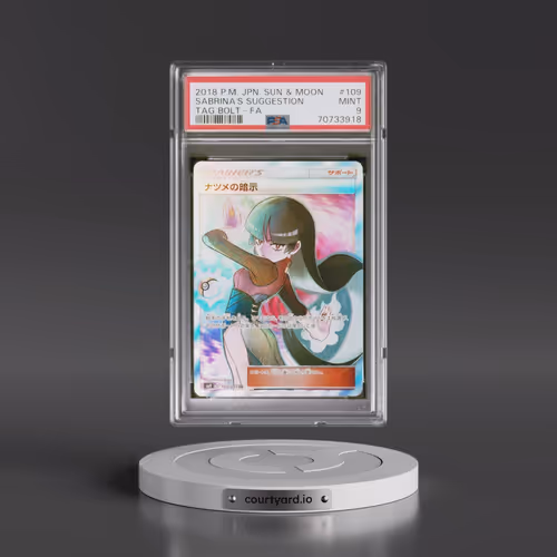 2018 Pokémon Sun & Moon Tag Bolt #109 Sabrina's Suggestion - Full Art (PSA 9 MINT)