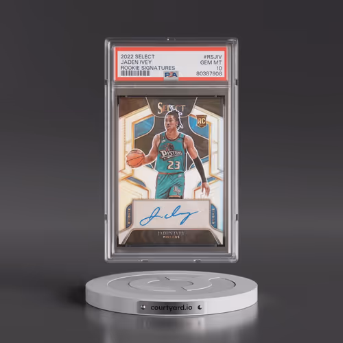 2022 Panini Select Rookie Signatures #RSJIV Jaden Ivey (PSA 10 GEM MINT)