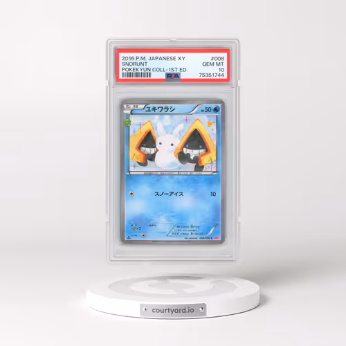 2016 Pokémon XY Pokekyun Collection #008 Snorunt - 1st Edition (PSA 10 GEM MINT)
