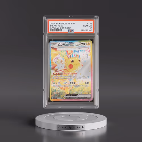 2024 Pokémon SV8-Super Electric Breaker #132 Pikachu EX - Holo Special Art Rare (PSA 10 GEM MINT)