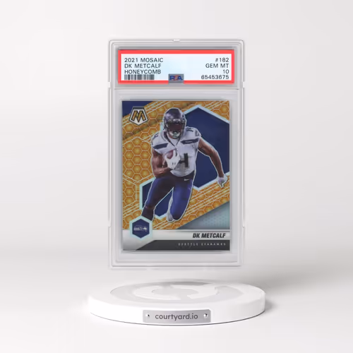 2021 Panini Mosaic #182 DK Metcalf - Honeycomb (PSA 10 GEM MINT)