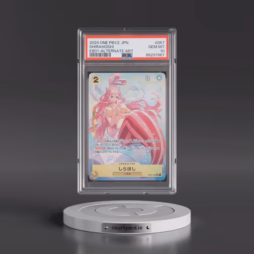 2024 One Piece Japanese Extra Booster -Memorial Collection #057 Shirahoshi - Alternate Art (PSA 10 G