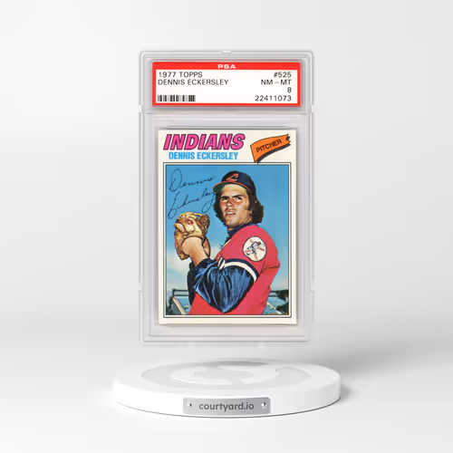 1977 Topps #525 Dennis Eckersley (PSA 8 NM-MT)