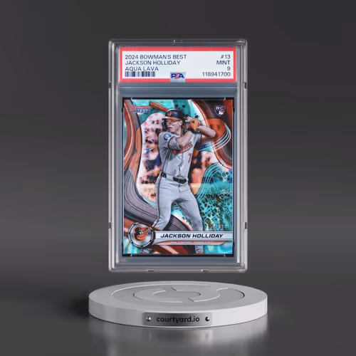 2024 Bowman's Best #13 Jackson Holliday - Aqua Lava (PSA 9 MINT)