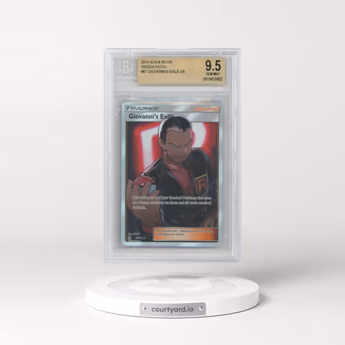 2019 Hidden Fates #67 Giovanni's Exile - Ultra Rare Holo (BGS 9.5 GEM MINT)