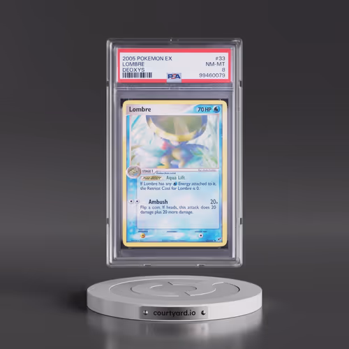 2005 Pokémon EX Deoxys #33 Lombre (PSA 8 NM-MT)