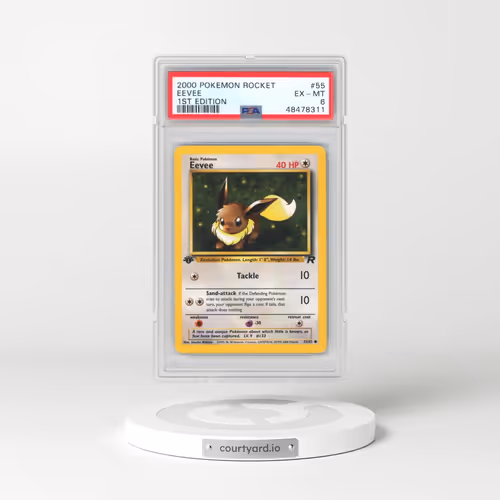 2000 Pokémon Rocket #55 Eevee - 1st Edition (PSA 6 EX-MT)