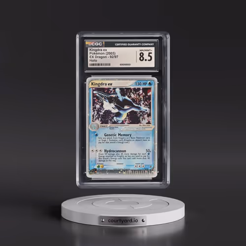 2003 EX Dragon (2003 Copyright, w/ "e" Symbol) #92/97 Kingdra ex - Holo (CGC 8.5 NM-MT+)