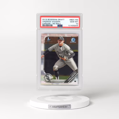 2019 Bowman Draft #BDC100 Andrew Vaughn - Chrome-No Ball (PSA 10 GEM MINT)