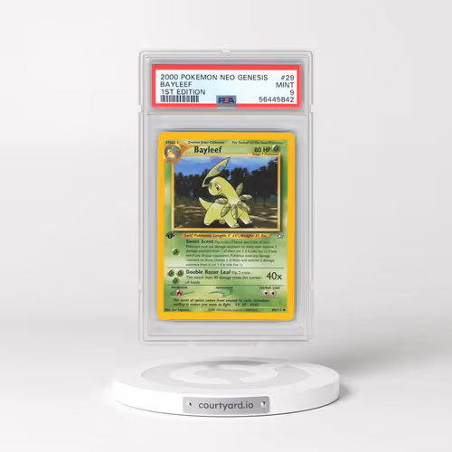 2000 Pokémon Neo Genesis #29 Bayleef - 1st Edition (PSA 9 MINT)