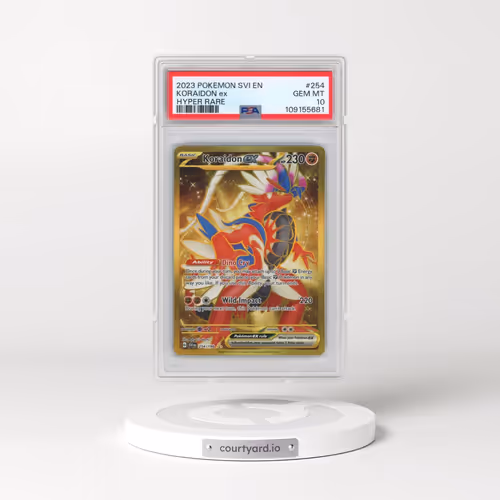 2023 Pokémon Svi EN-Scarlet & Violet #254 Koraidon EX - Holo Hyper Rare (PSA 10 GEM MINT)