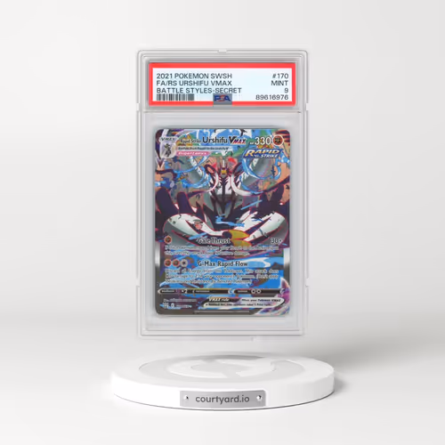 2021 Pokémon Sword & Shield Battle Styles #170 Rapid Strike Urshifu Vmax - Full Art Secret (PSA 9 MI