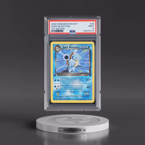 2000 Pokémon Rocket #20 Dark Blastoise - 1st Edition (PSA 9 MINT)