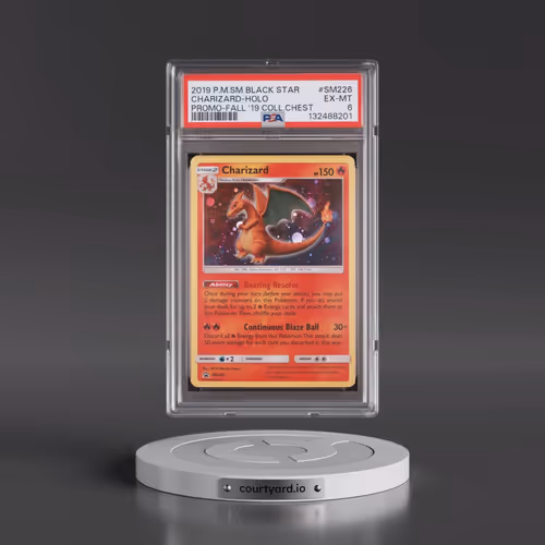 2019 Pokémon SM Black Star Promo #SM226 Charizard - Holo Fall 2019 Collector Chest (PSA 6 EX-MT)