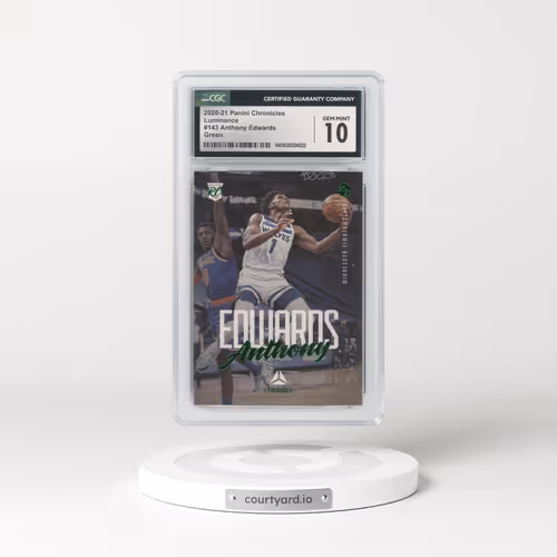 2020 Panini Chronicles #143 Anthony Edwards - Green (CGC 10 GEM MINT)