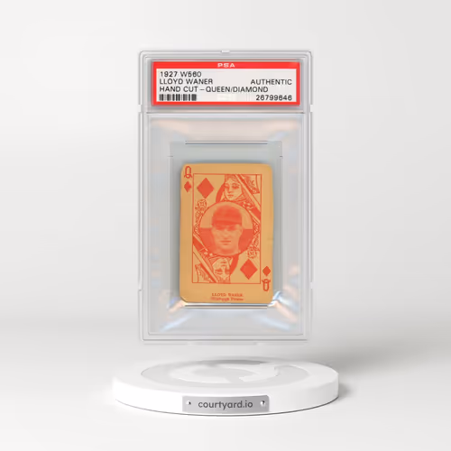 1927 W560 Hand Cut Lloyd Waner - Queen of Diamonds (PSA AUTHENTIC)