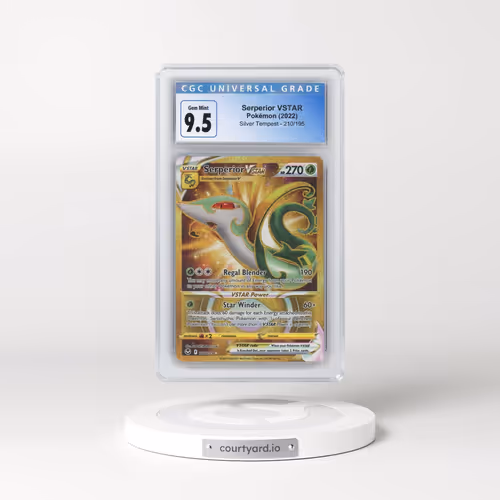 2022 Silver Tempest #210/195 Serperior VSTAR - Secret Rare Holo (CGC 10 GEM MINT)