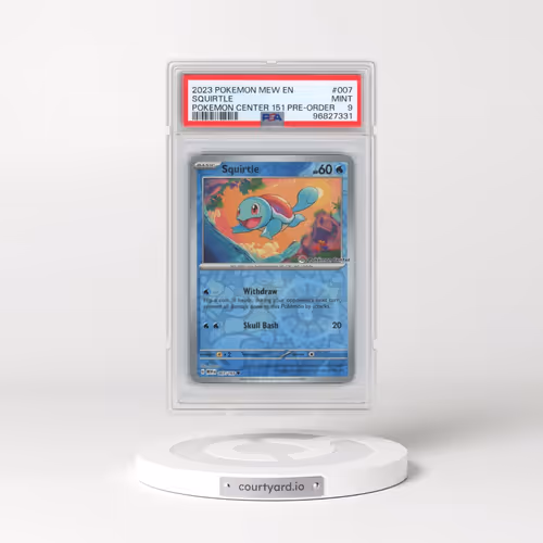 2023 Pokémon Mew EN-151 #007 Squirtle - Pokemon Center 151 Pre-Order Promo (PSA 9 MINT)
